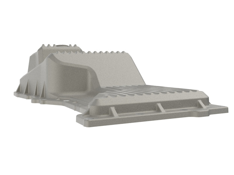 aFe 20-25 GM Trucks Engine Oil Pan - Raw w/ Machined Fins Diff Covers aFe