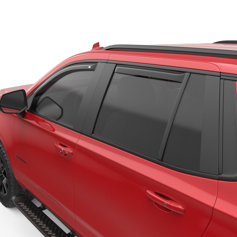 EGR 21-23 Chevrolet Tahoe In-Channel Window Visors Front/Rear Set Dark Smoke Wind Deflectors EGR