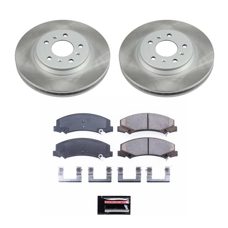 Power Stop 06-07 Chevrolet Monte Carlo Front Semi-Coated Rotor Kit Brake Kits - Performance Blank PowerStop