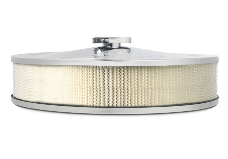 Ford Racing Air Cleaner Kit - Chrome w/Mustang Emblem Air Filters - Universal Fit Ford Racing