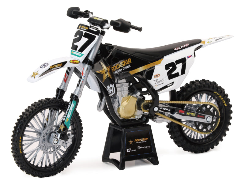 New Ray Toys Husqvarna Rockstar FC450 Team (Malcolm Stewart #27)/ Scale - 1:12 Toys New Ray Toys