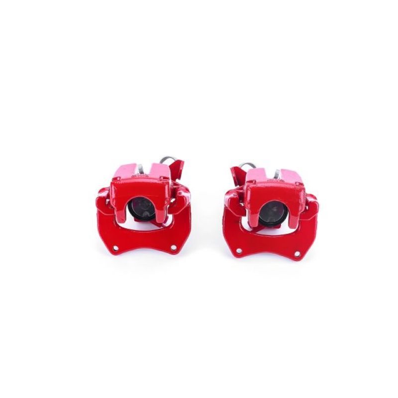 Power Stop 00-04 Audi A6 Quattro Rear Red Calipers w/Brackets - Pair Brake Calipers - Perf PowerStop