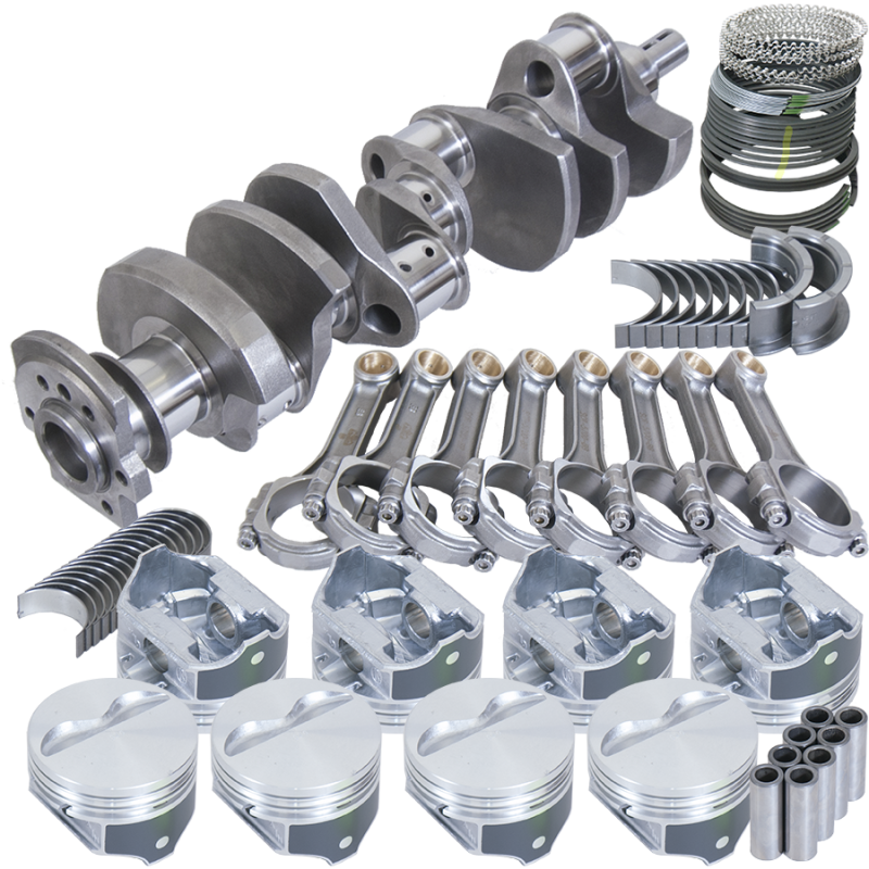 Eagle Chevy 350 2 Pc Seal Balanced Rotating Assembly 3.75in Crank 5.700in I-Beam Rod 4.060in Piston Rotating Assemblies Eagle