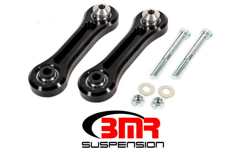 BMR 15-17 S550 Mustang Rear Lower Control Arms Vertical Link w/ Spherical Bearings - Black Suspension Arms & Components BMR Suspension
