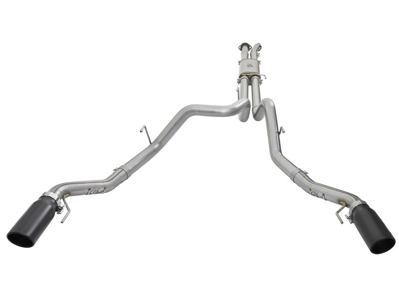 aFe MACHForce XP 3in 409-SS Exhaust Cat-Back 2017 Ford F-150 Raptor V6-3.5L (tt) w/ Black Tip Catback aFe