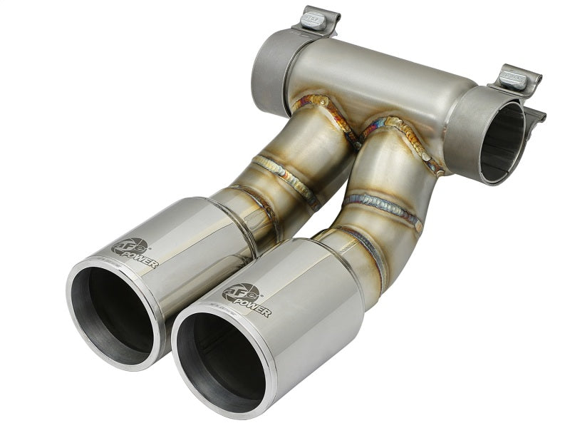 aFe Power 13-14 Porsche Cayman S / Boxster S Polish Exhaust Tip Upgrade Catback aFe