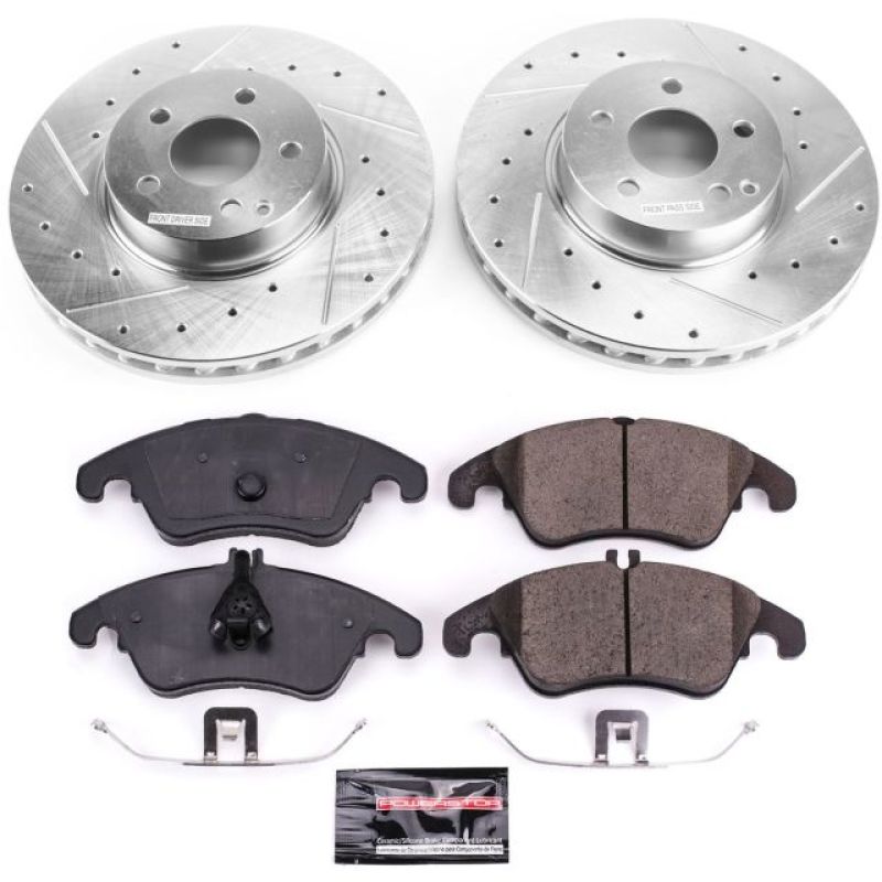 Power Stop 2014 Mercedes-Benz C300 Front Z23 Evolution Sport Brake Kit Brake Kits - Performance D&S PowerStop