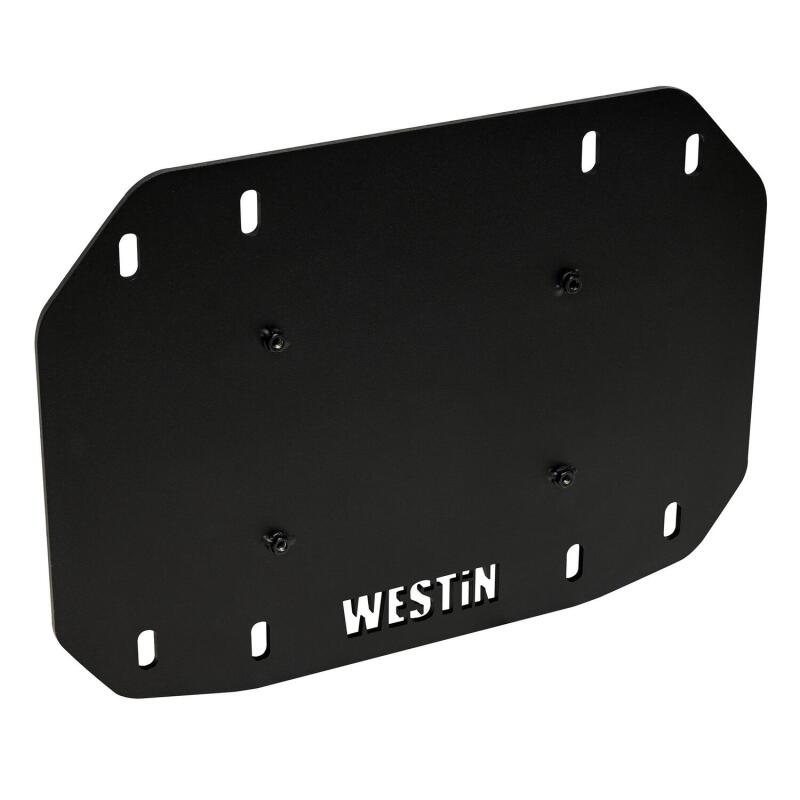 Westin 18-25 Wrangler JL Spare Tire Delete Plate - Tex. Blk Tire Carriers Westin