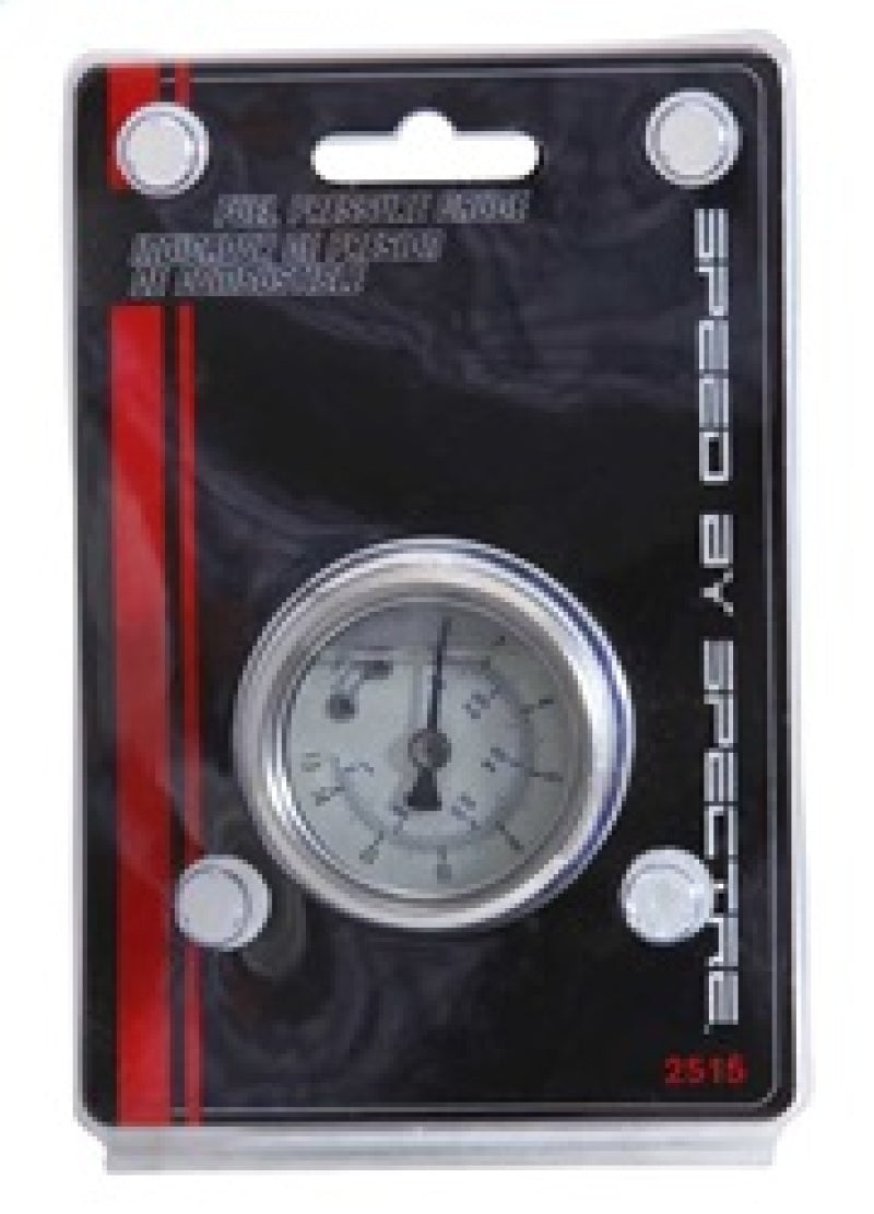 Spectre Fuel Pressure Gauge (Liquid Filled) 0-15psi Gauges Spectre