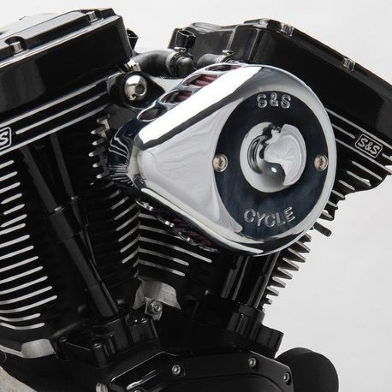 S&S Cycle 2007+ XL Sportster Models Stealth Air Cleaner Kit w/ Chrome Mini Teardrop Cover Air Intake Components S&S Cycle