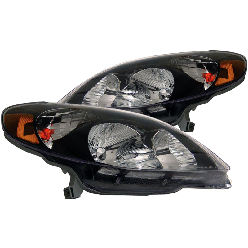 ANZO 2003-2008 Toyota Matrix Crystal Headlights Black Headlights ANZO