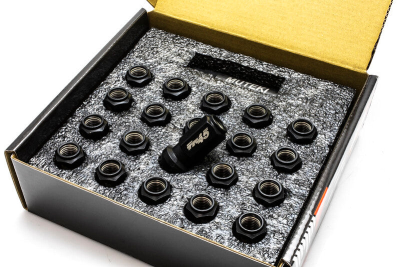 Wheel Mate Muteki TR45 Open End Lug Nuts - Gun Metal - 12x1.50 - 45mm Lug Nuts Wheel Mate