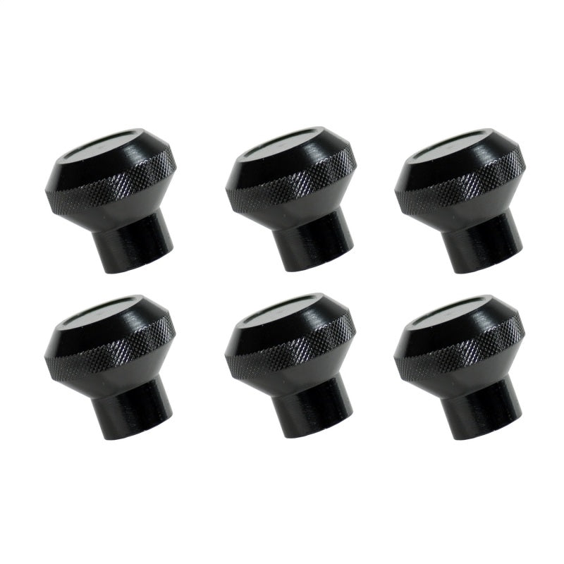 Rugged Ridge 76-86 Jeep CJ Black Billet Stainless Steel Dash Knob Set Billet Dash & Interior Trim Rugged Ridge