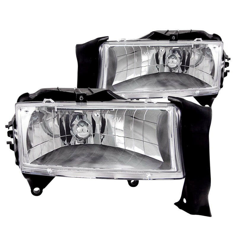 ANZO 1997-2004 Dodge Dakota Crystal Headlights Chrome Headlights ANZO