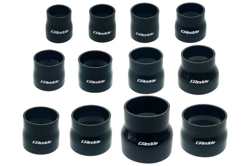 GReddy 65-70mm Silicone Reducer Hose - Black Silicone Couplers & Hoses GReddy
