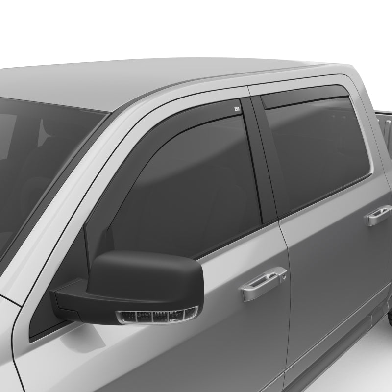 EGR 09+ Dodge Ram Pickup Crew Cab In-Channel Window Visors - Set of 4 (572751) Wind Deflectors EGR