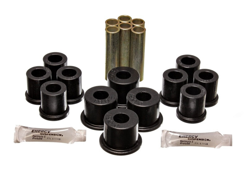 Energy Suspension Fd 4 Wd Frt Sprg Bush Set - Black Bushing Kits Energy Suspension