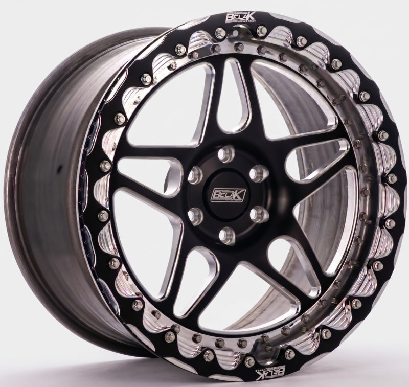 Belak 17x9.5 / 6.25in BS / 6x135mm BP / High Pad / Series 3 - Single Beadlock Wheel w/ Billet Lip Wheels - Forged Belak Wheels