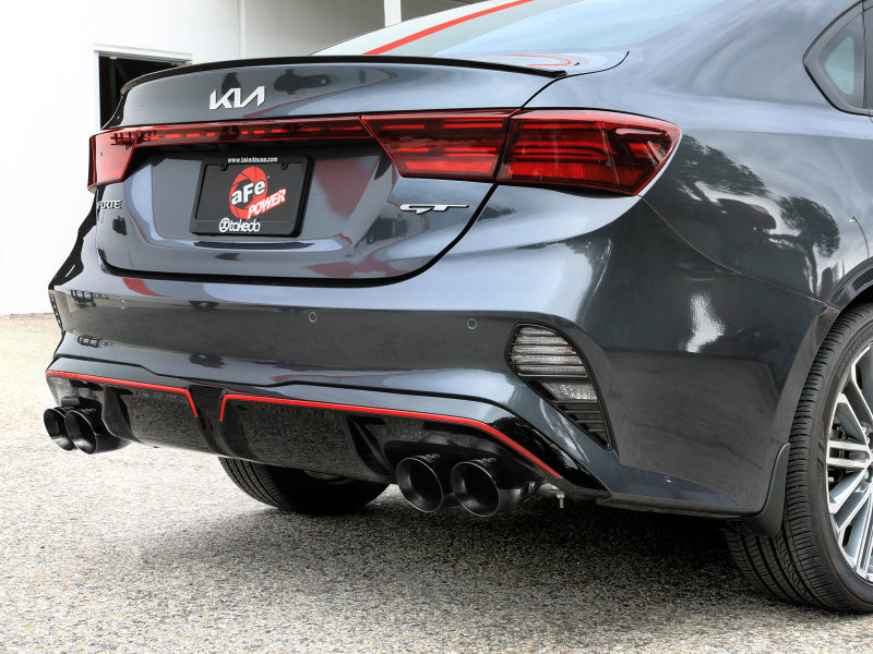 aFe 22-24 Kia Forte GT 1.6L 3in-2.5in 304 Stainless Steel Axle-Back Exhaust w/ Black Tips Axle Back aFe