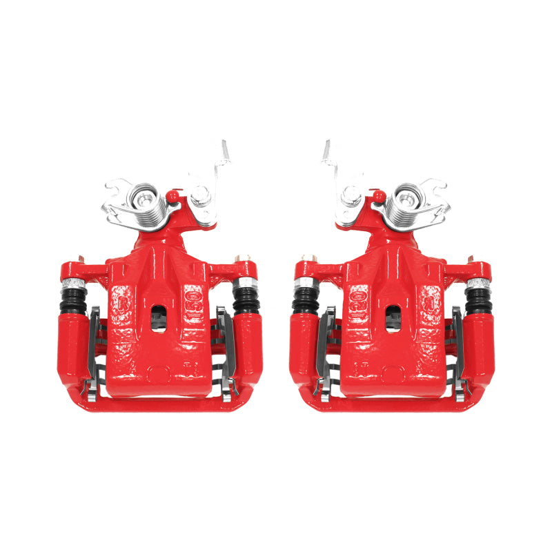 Power Stop 06-12 Ford Fusion Rear Red Calipers w/Brackets - Pair Brake Calipers - Perf PowerStop