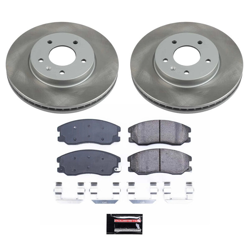 Power Stop 07-09 Suzuki XL-7 Front Semi-Coated Rotor Kit Brake Kits - Performance Blank PowerStop