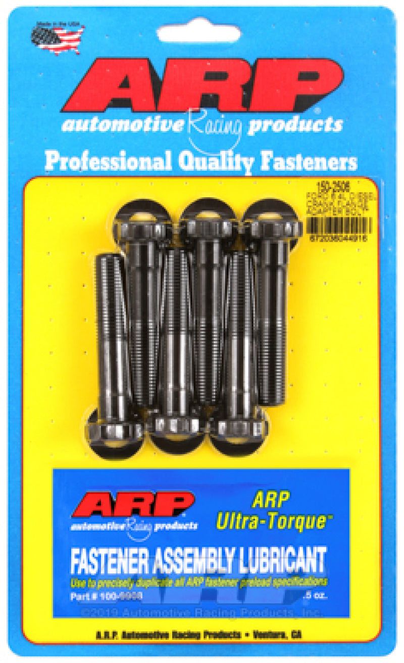 ARP Ford 6.4L Diesel Crank Flange Adapter Bolt Kit - 8740 Chrome Moly Black Oxide Main Stud & Bolt Kits ARP