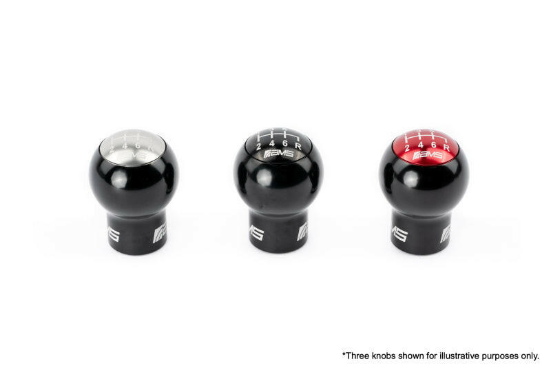 AMS Performance Subaru WRX/STi 6-Speed Billet Shift Knob (Incl Red, Black, & Gunmetal Cap) Shift Knobs AMS