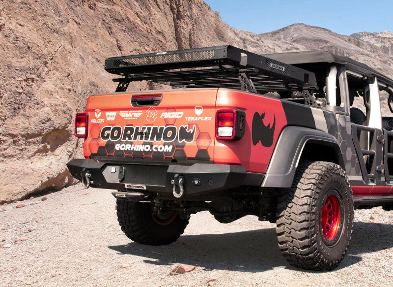 Go Rhino 20-22 Jeep Gladiator JT/16-22 Toy. Tacoma/05-21 Nssn Frontier XRS Cross Bars Kit - Tex. Blk Truck Bed Rack Go Rhino