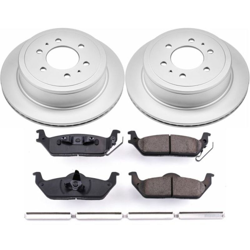 Power Stop 04-11 Ford F-150 Rear Z17 Evolution Geomet Coated Brake Kit Brake Kits - Performance Blank PowerStop