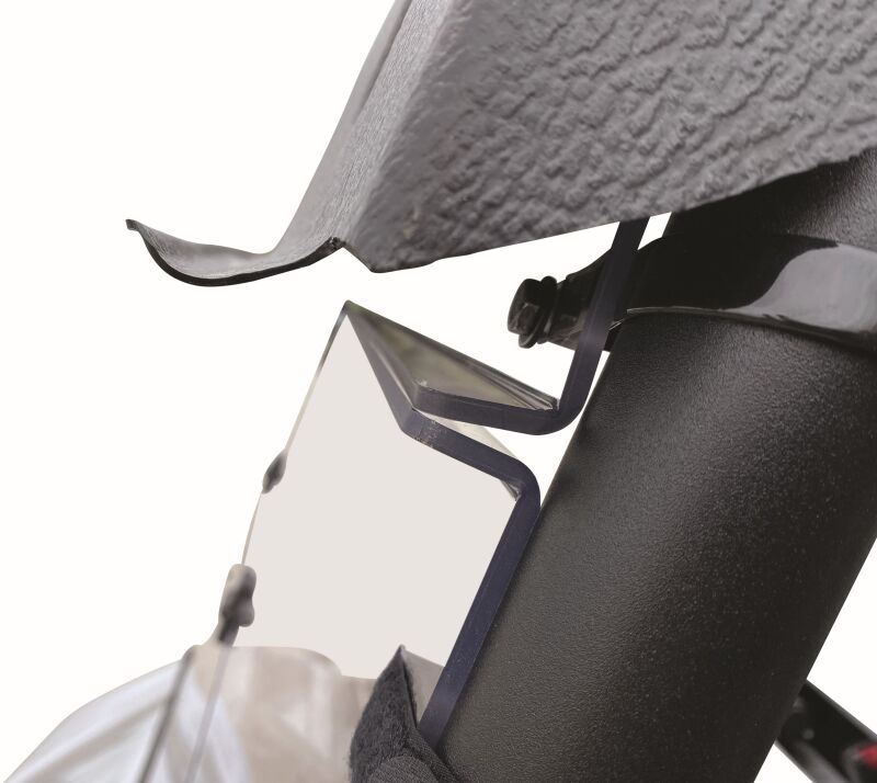 QuadBoss 16-22 Kawasaki KAF820 Mule Pro-DX Windbreak Folding Windshield Windshields QuadBoss