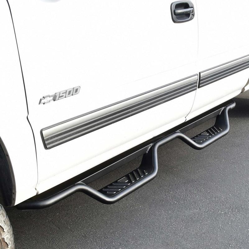 Westin 99-13 Chevrolet Silverado 1500 (Ext. Cab) Outlaw Drop Nerf Step Bars - Textured Black Nerf Bars Westin
