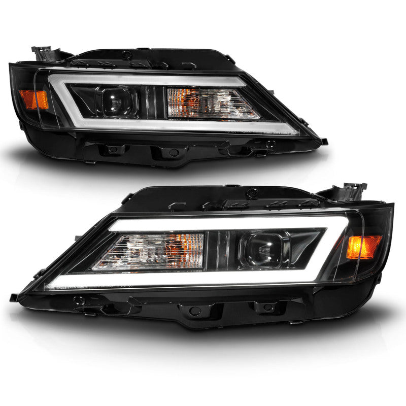 ANZO 14-20 Chevrolet Impala Square Projector LED Bar Headlights w/ Black Housing Headlights ANZO