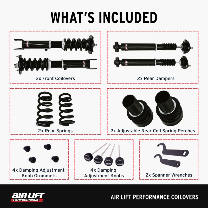 Air Lift Performance 18-23 Lexus IS300 / 17-23 Lexus IS350 Coilover Kit Coilovers Air Lift