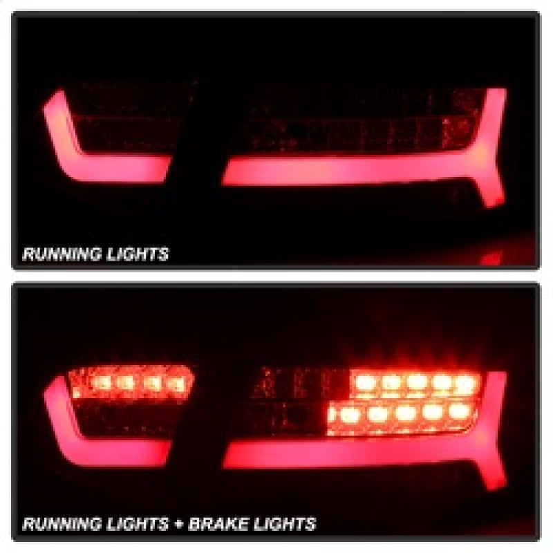 Spyder 09-11 Audi A6 LED Tail Lights - Red Clear (ALT-YD-AA609-LED-RC) Tail Lights SPYDER