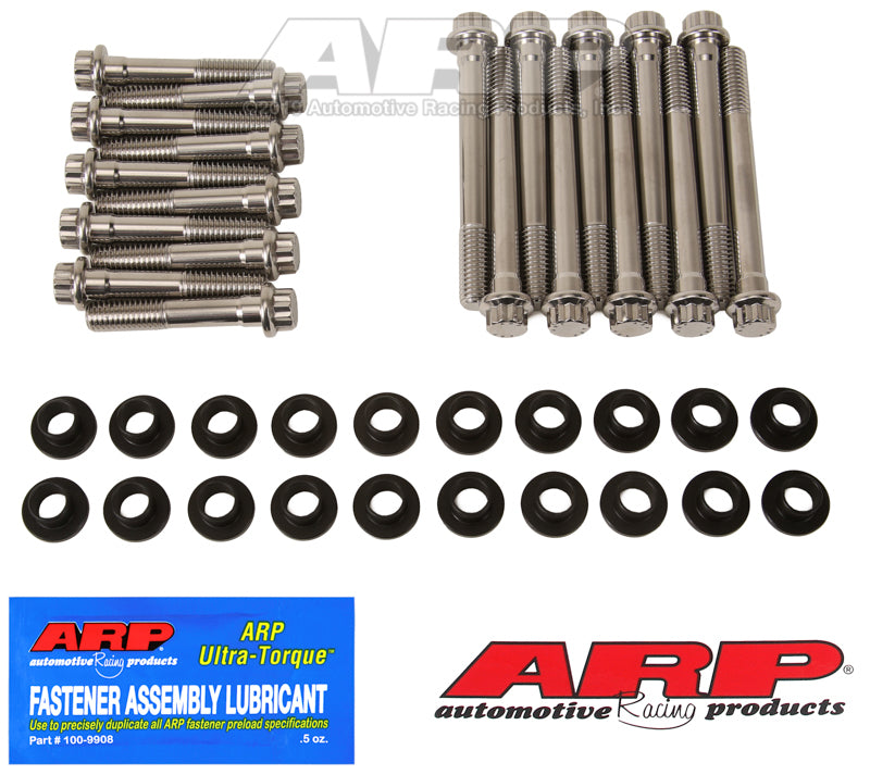 ARP SB Ford w/ W Heads SS 12pt Head Bolt Kit Head Stud & Bolt Kits ARP