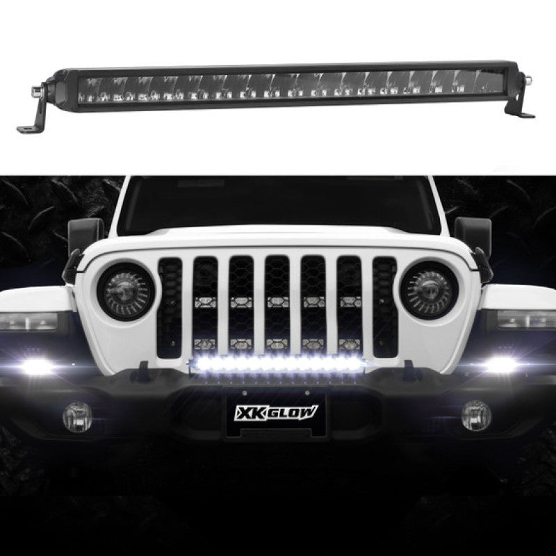 XK Glow Razor Light Bar Auxiliary High Beam Driving No Wire & Switch 10in Light Bars & Cubes XKGLOW