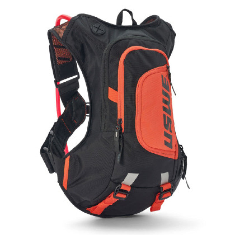 USWE Moto Hydro Hydration Pack 8L - Black/Factory Orange Bags - Hydration Packs USWE