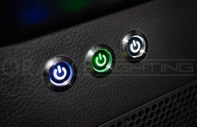 Oracle Pre-Wired Power Symbol On/Off Flush Mount LED Switch - White Light Accessories and Wiring ORACLE Lighting