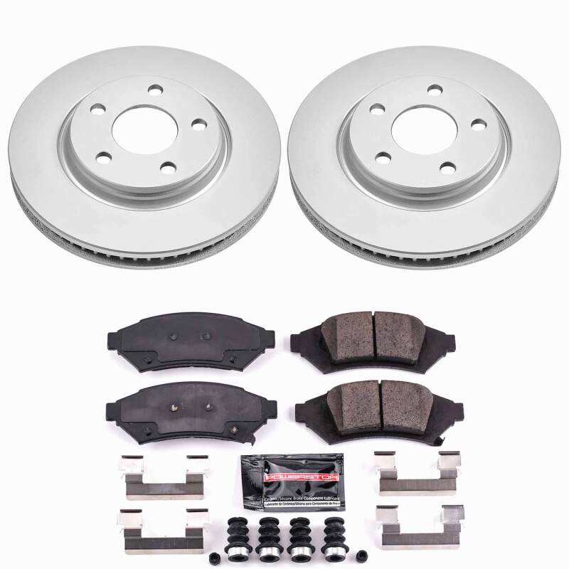 Power Stop 2004 Pontiac Grand Prix Front Z23 Coated Brake Kit Brake Kits - Performance D&S PowerStop