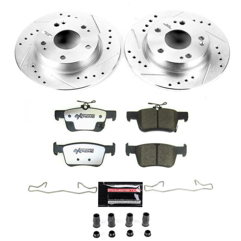 Power Stop 20-22 Honda Civic Rear Z26 Street Brake Kit Brake Kits - Performance D&S PowerStop