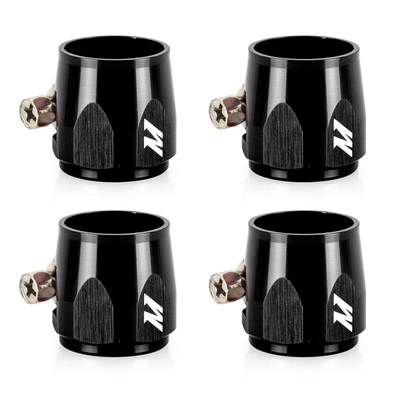 Mishimoto Aluminum -8AN Hex Finishers - Black Oil Coolers Mishimoto