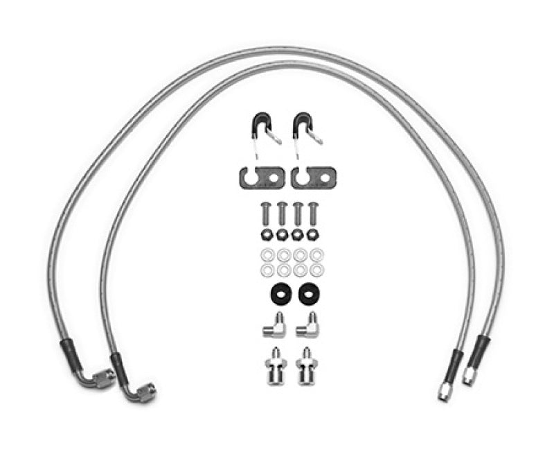 Wilwood 18-22 Jeep JL Flexline Kit 33in -3 M10-1.0 IF 1/8-27 NPT Straight 90 Degree Brake Line Kits Wilwood