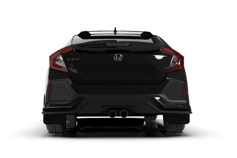 Rally Armor 17-19 Honda Civic Sport/Sport Touring Black UR Mud Flap w/Red Logo Mud Flaps Rally Armor