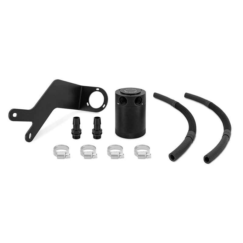 Mishimoto 2018 - 2020 Subaru Crosstrek Baffled Oil Catch Can Kit - Black Oil Catch Cans Mishimoto