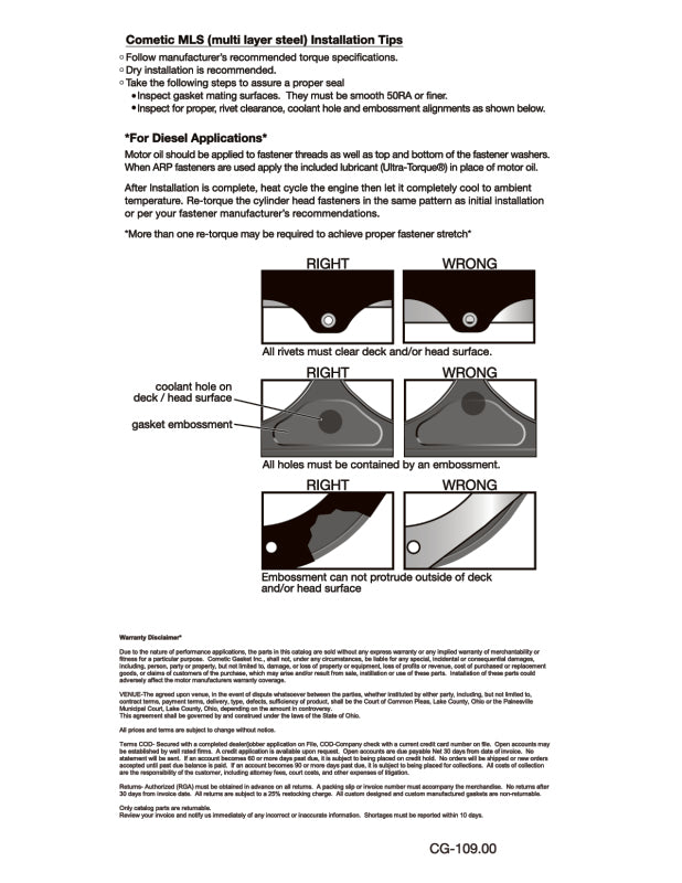 Cometic Gasket GM LS Gen-3/4 SB V8 .063in DST Cyl. Head Gasket - 4.150in Bore - 1/2in Studs Head Gaskets Cometic Gasket