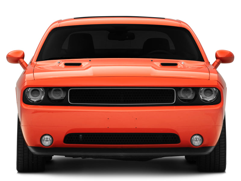 Raxiom 08-14 Dodge Challenger Dual LED Halo Projector Headlights- Black Housing (Clear Lens) Headlights Raxiom