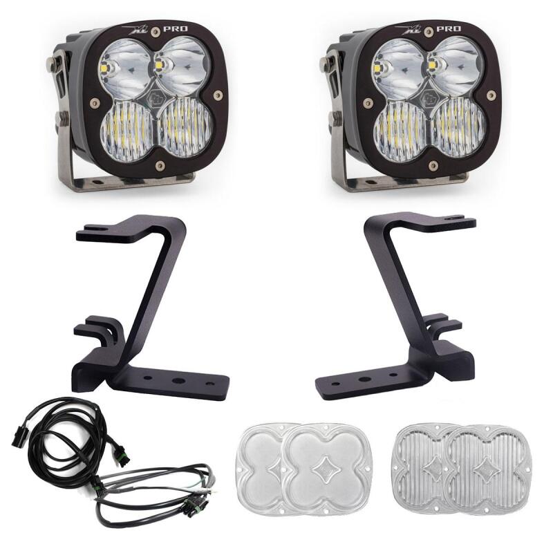 Baja Designs 2023+ Ford F-250/350 Super Duty XL Pro A-Pillar LED light Kit w/ Upfitter Harness Light Bars & Cubes Baja Designs