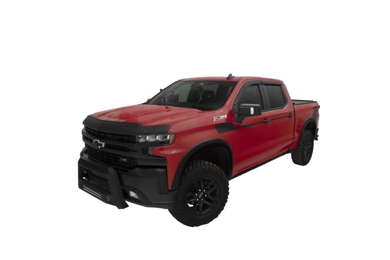 AVS 22-23 Chevrolet Silverado 1500 (Excl. ZR2/LT Trail Bss) Aeroskin II Low Prof Hood Shield - Blk Hood Deflectors AVS