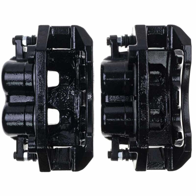 Power Stop 05-08 Dodge Dakota Front Black Caliper - Pair w/Bracket Brake Calipers - Perf PowerStop