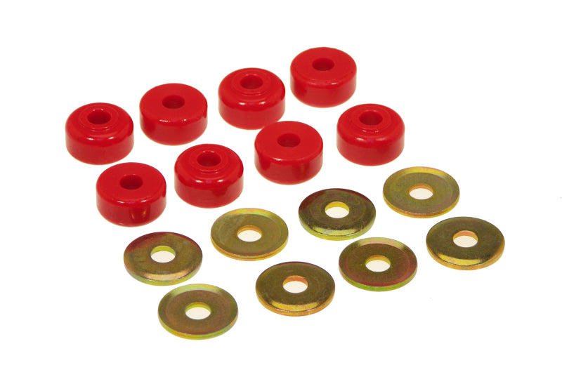 Prothane Universal End Link Bushings & Washers - 5/8 x 1 1/8 OD - Red Sway Bar Bushings Prothane